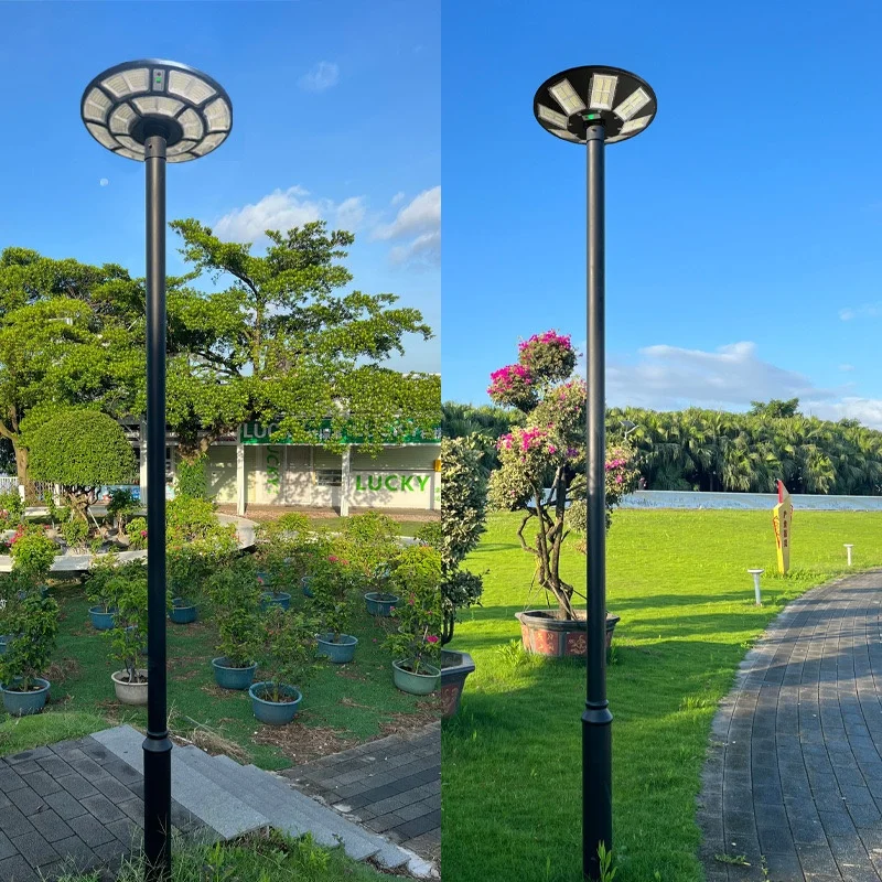 Abs Smd Outdoor IP65 Waterproof 100 200 Watt LED Solar Garden Lights with Motion Sensor Remote Control Smart Outdoor Lighting