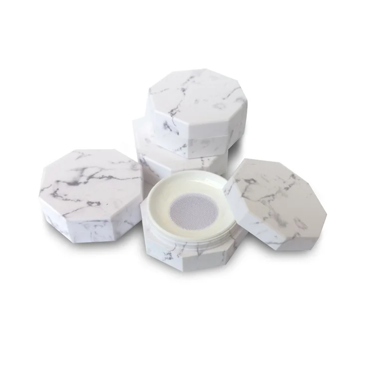 Восьмиугольный мраморный эластичный Сетчатый Контейнер для пудры контейнер меда с