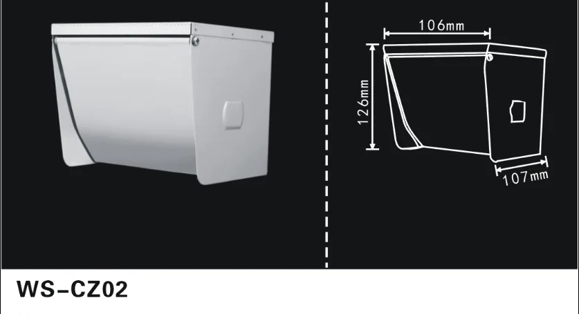 Hotel Toilet Accessories single Hand Roll Towel Dispenser 304 Stainless Steel WS-CZ02