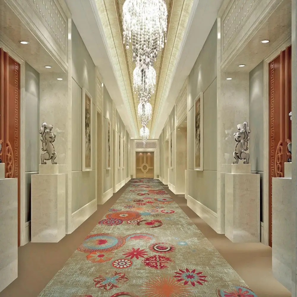 Custom Printing Carpet Rug Five Star Hotel Runner