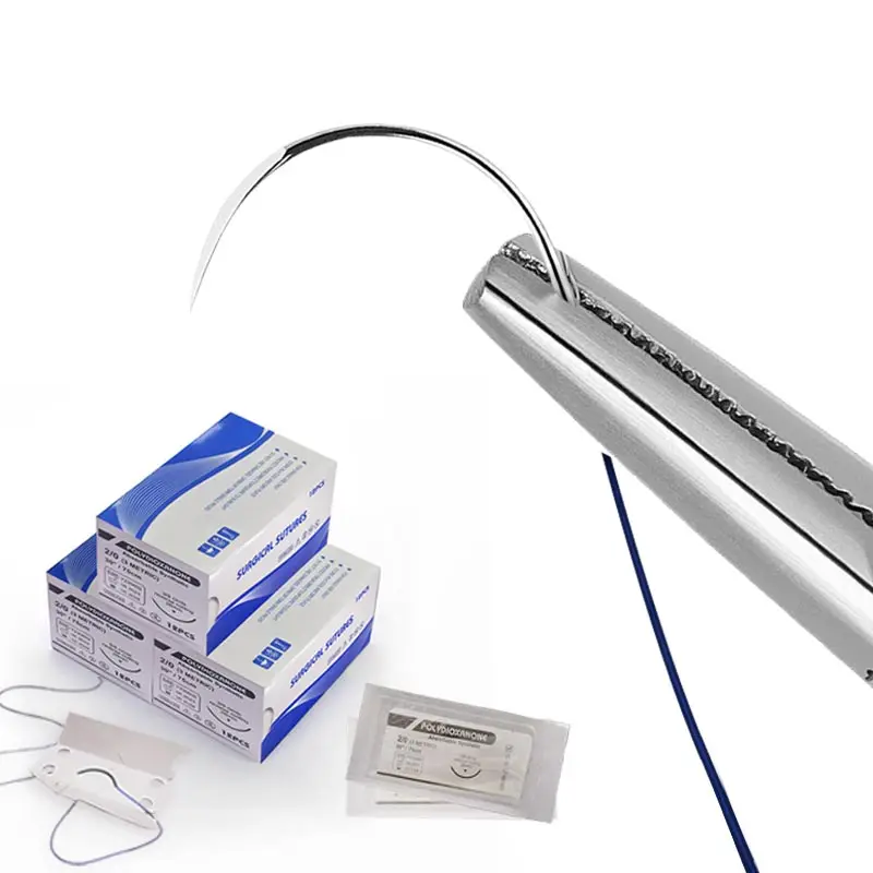 High quality medical plain gut 2.0 silk stainless steel surgical sutures materials