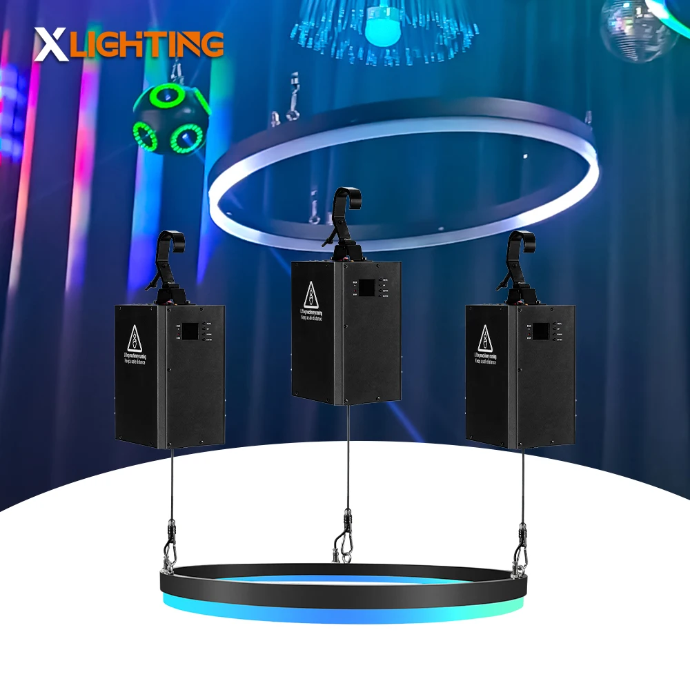 DMX кинетическое кольцо 300 Вт 150 шт. RGB SMD светодиодная лебедка Беспроводная подсветка для DJ Disco Club концертная сцена события излучает красный свет