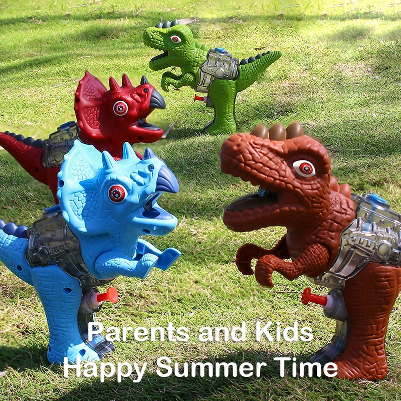 Dinosaur Water Blaster Soaker Squirt Gun for Kids Outdoor Long-Range Shooting Water Pistol Toy for Pool/Beach/Yard/Party Play