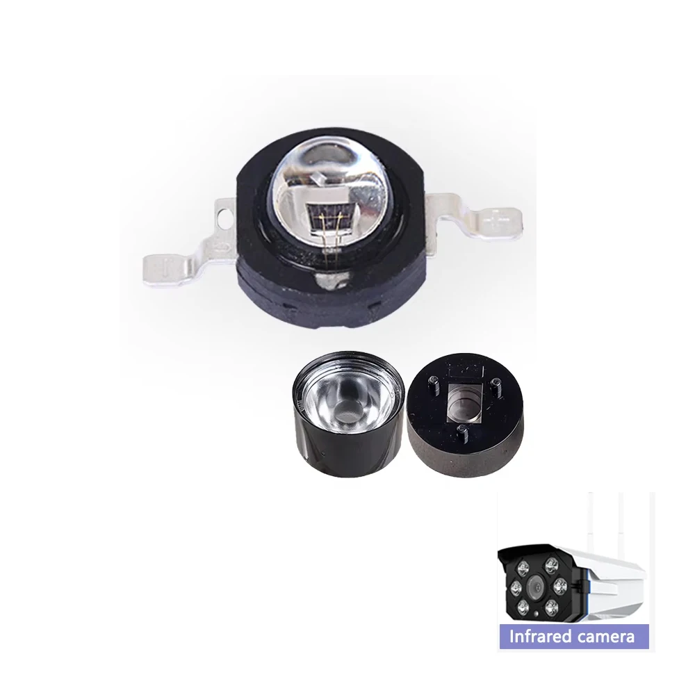 8080 K1 High-Power LED Light 830nm 850nm Infrared LED Emitter 1W 3W with 140 Degree Ir Diode