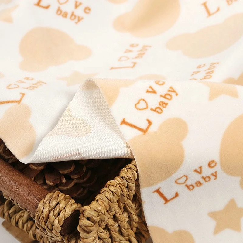 
Velvet Burnout Digital Print Fabric for Baby Clothing 288F 200 GSM 170CM Width Shoes Upholstery En Fonesun-ps449 100 % Polyester 