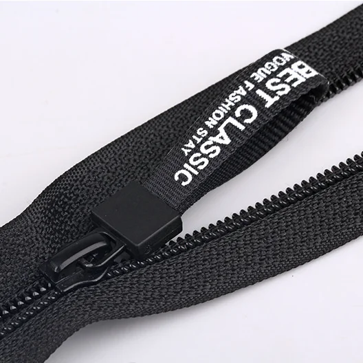 Ribbon printing zipper head 3# 5# zipper head garment case bag sliders for men and women
