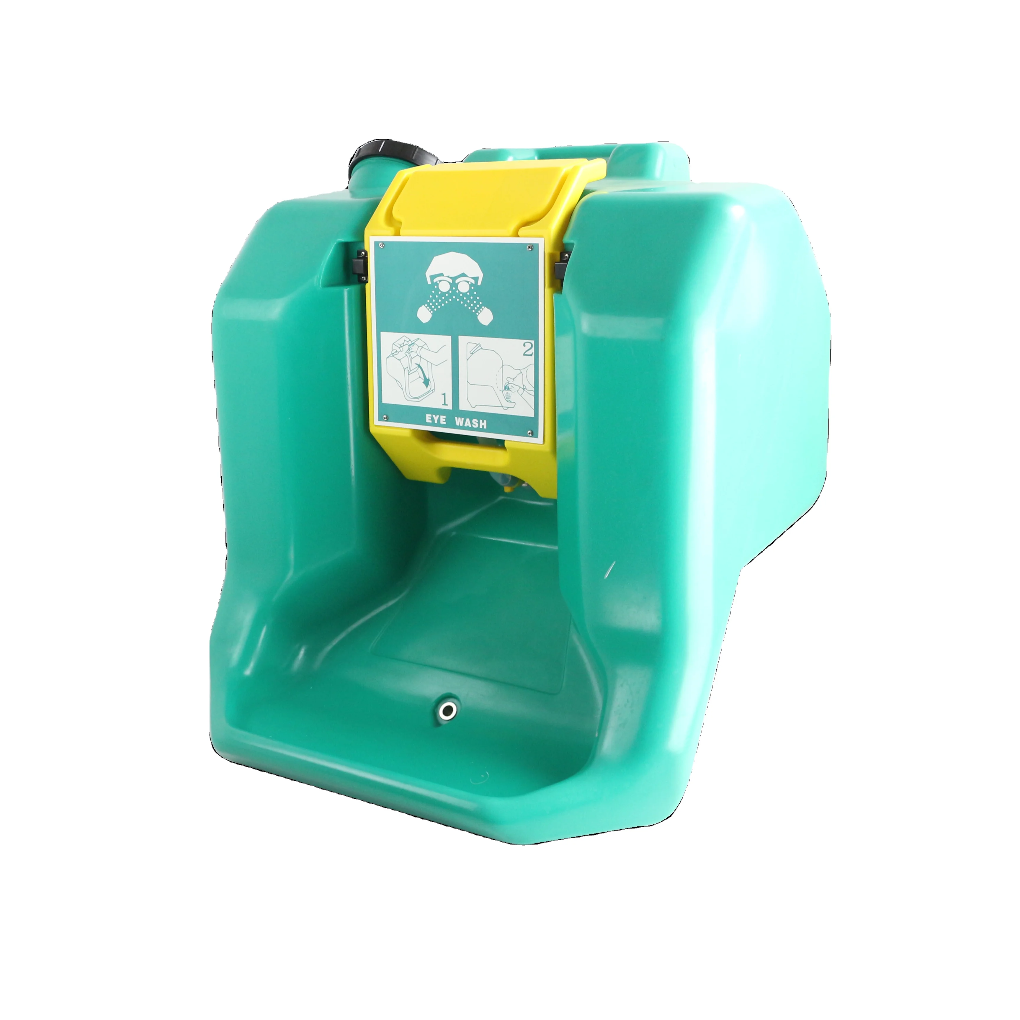 60L 70L 80L eye wash station emergency safety Portable eyewash solution 16 gallon emergency safety eyewash with cart