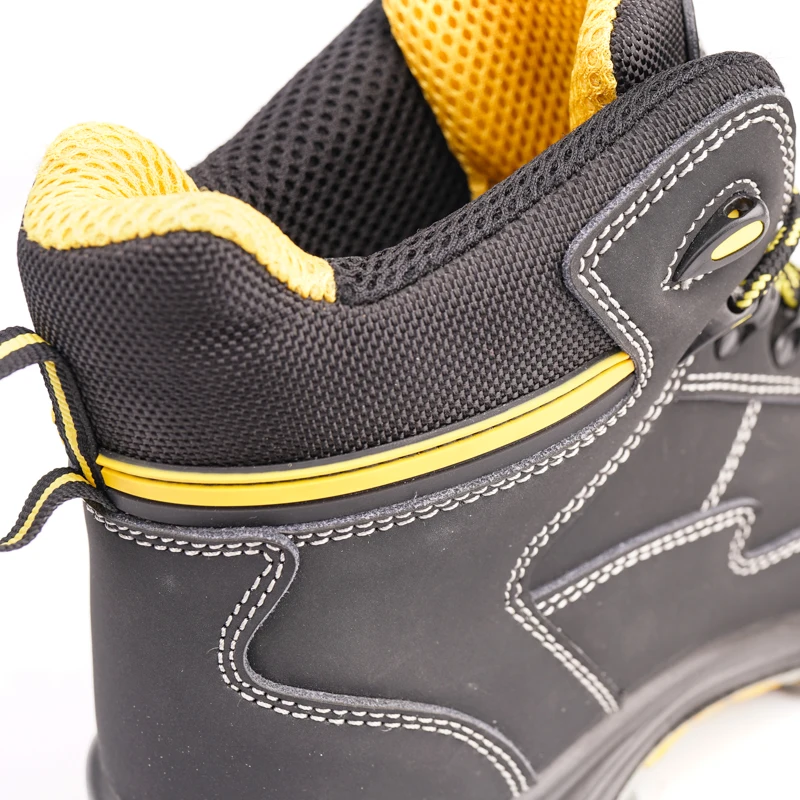 Heavy Industry Nubuck Waterproof Safety Shoes Anti Static ESD Protective Work Boots