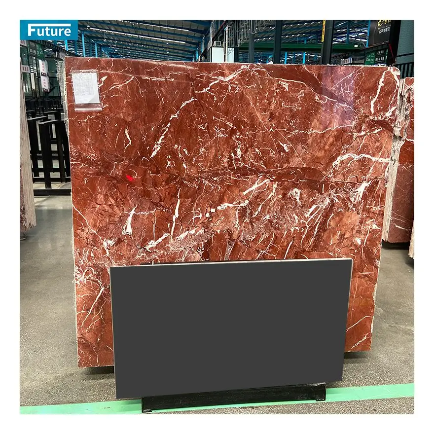 Luxury Stone Polished Glazed Cut To Size Calactta Red Marble Slab Tiles For Kitchen Table Countertop Wall Hotel Villa Background