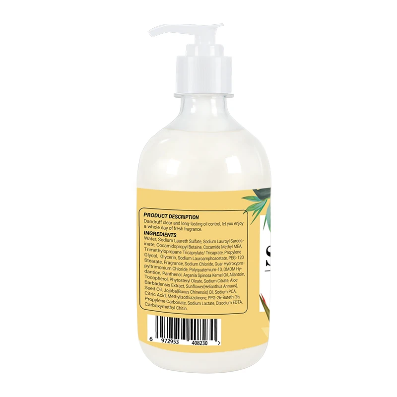 OEM Private Label Shea Moisture Shampoo Sulfate Free Coconut Milk Oil Shampoo 500ml