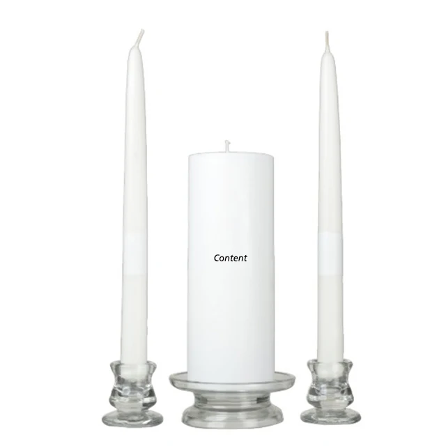 Индивидуальные светодиодные свечи Matti для индивидуального заказа, простой беспламенный Свадебный источник вдохновения, набор из 3 свечей