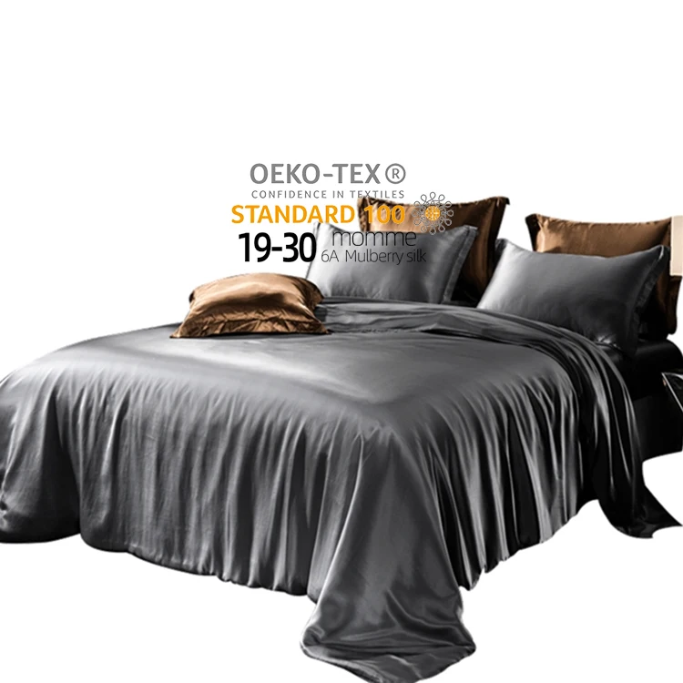 Sheet Set Mulberry Silk Sbedding Set Designer Bedding Qualified Hotel Pure Home 19mm 22mm Wedding Hospital