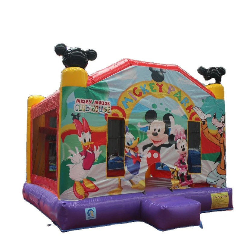 Factory Price mickey mouse inflatable jumping bounce castle playground Christmas jumping castle
