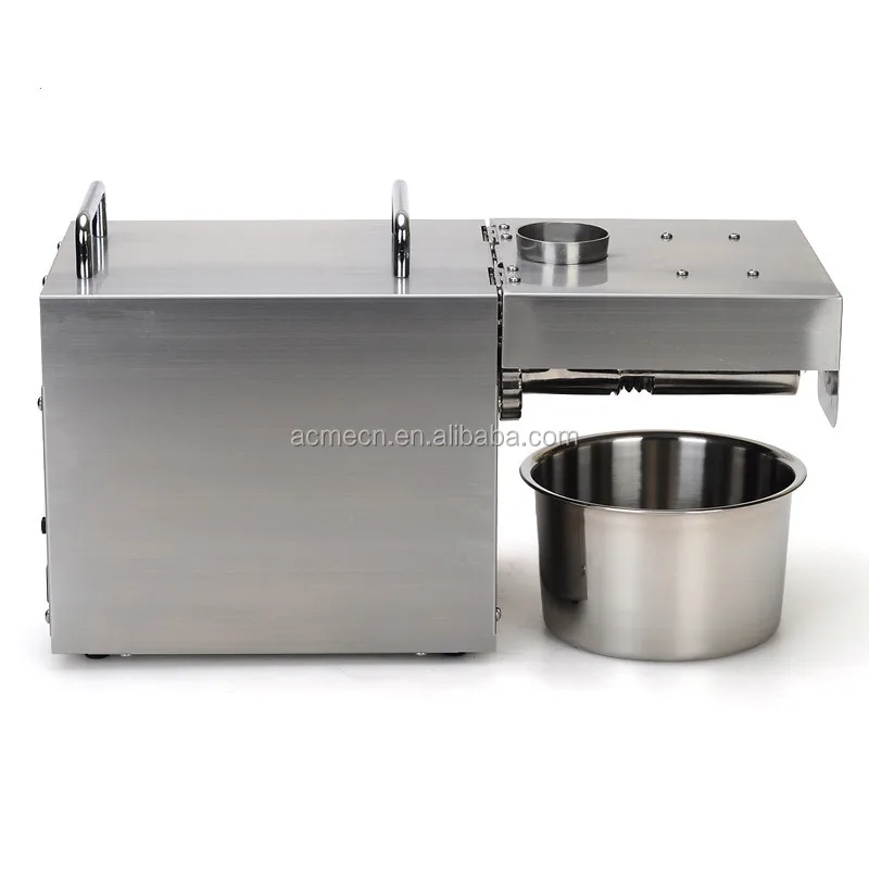 Screw press oil extraction machine with heating system for soybean