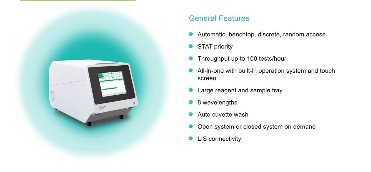 Genrui GS100 fully automatic dry chemistry analyzer lab clinic equipment