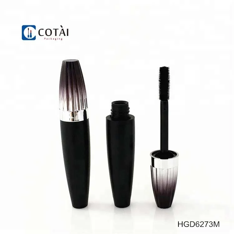 Elegant gradient metallization cosmetic eyebrow tube empty eyelash packaging mascara container