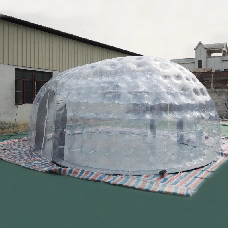 Customize Double Layer Heat Preservation Wind Resistant Winter Outdoor Inflatable Spa Shelter
