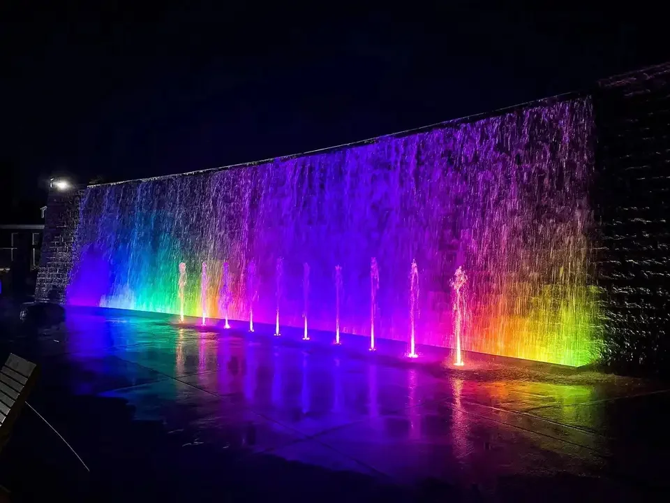 316L Stainless Steel IP68 Pool Underwater Light RGBW DMX512 AC/DC24V LED IP68 Rating Fountain Led Light