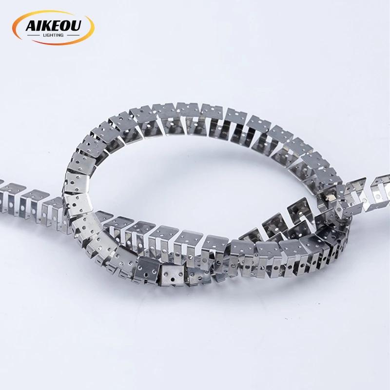 Metal Mounting Profile Track Flexible Aluminum Clips Accessories For Led Neon Flex Strip Light