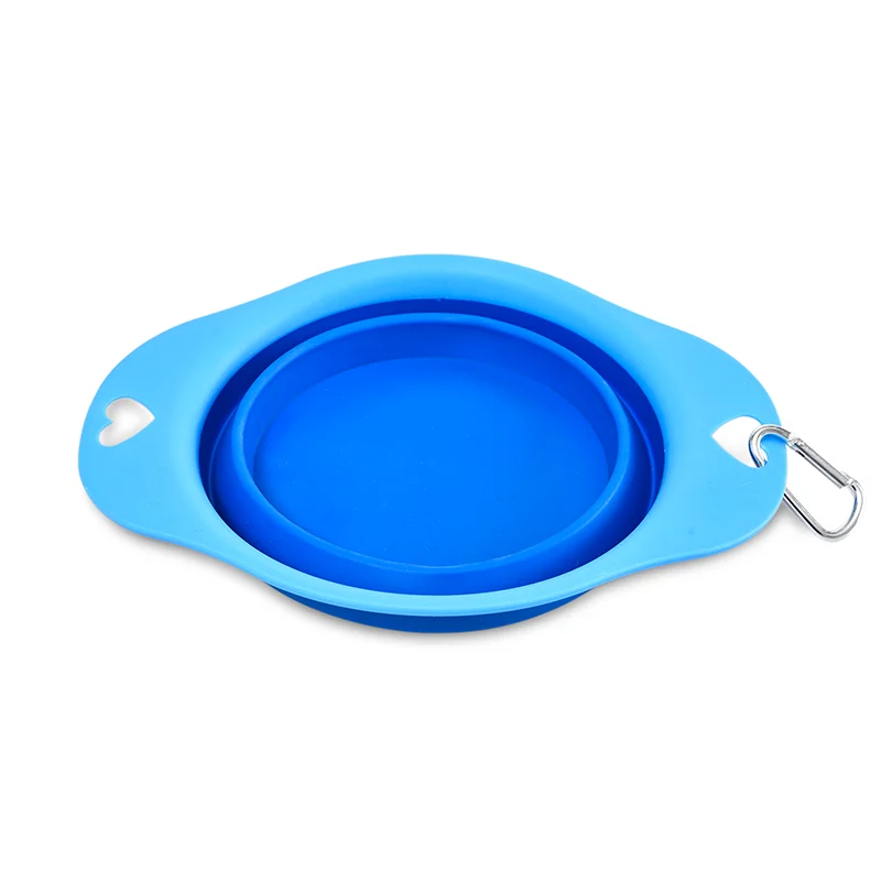 25X19Cm Sillicone Collapsible Portable Pet Bowl Travel Hiking Camping Cat Dog Foldable Bowl