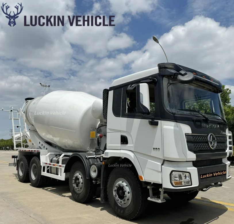 China Factory Shacaman Concrete Mixing Tank /Concrete Transportation Tanker Truck Semi Trailer