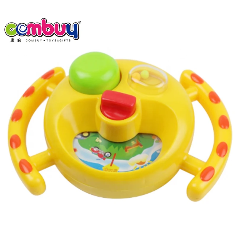 Steering Wheel Music Box Toys Plastic Baby Hand Rattle