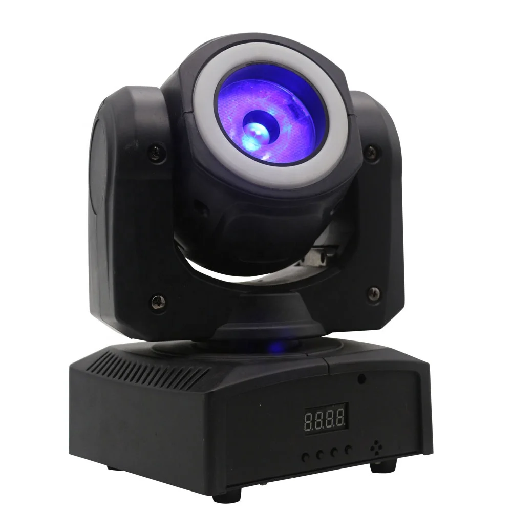 narrow beam 40w rgbw 4in1 led mini moving head light dj disco night party wedding lights with SMD ring effect light