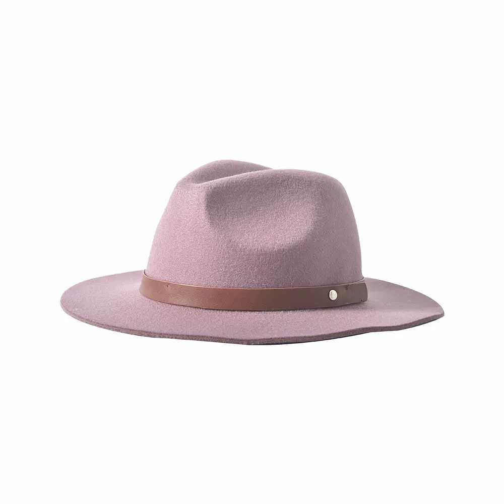 Зимняя шляпа-федора унисекс 100% шерстяная фетровая шляпа с широкими полями простой узор лентой украшение для повседневного спорта на открытом воздухе