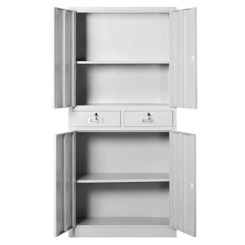 Разборная конструкция стальной шкафчик 4 двери шкаф для хранения файлов 2 средних ящика металлический офисный красочный