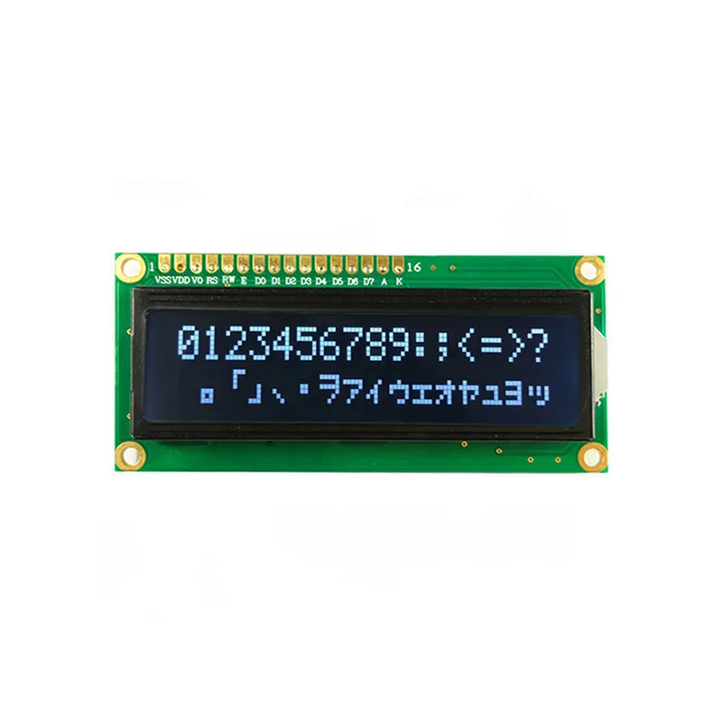 1602 lcd display 15 years factory rohs 3.3v i2c 1602b lcm mini 16x2 serial display module