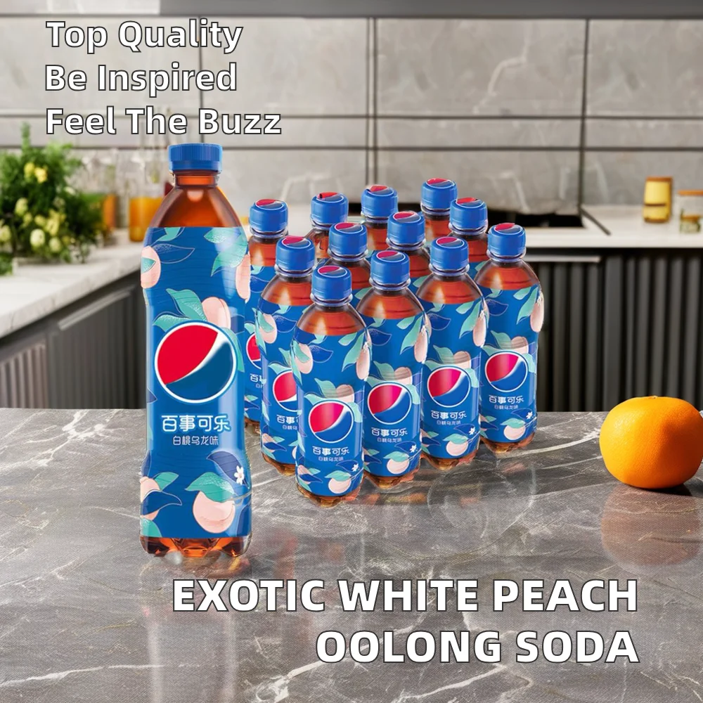 Wholesale Exotic Fruity White Peach Oolong Flavor Pulse Soda Carbonated Drink in Bottle Packaging