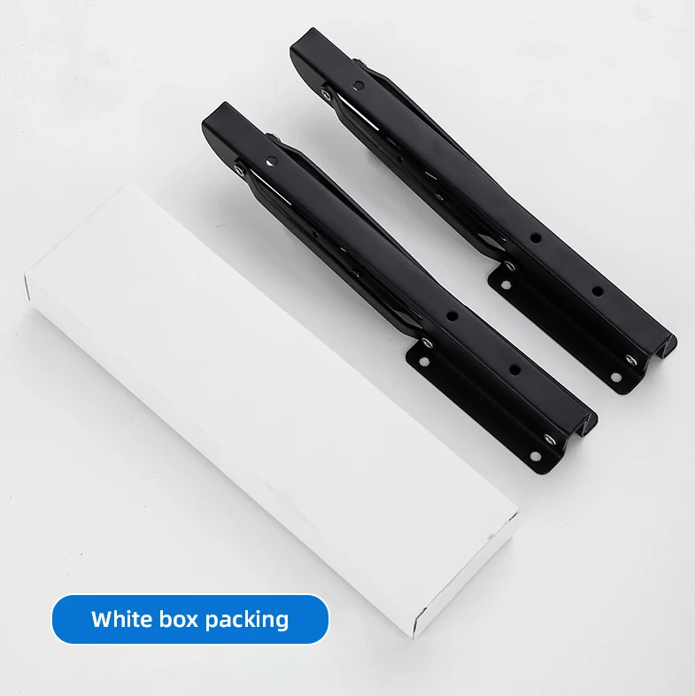 Factory Wholesale Sturdy Metal Bracket Steel Wall Mounting Bracket 90 Degree Drop Down Stainless Steel Folding Shelf Bracket