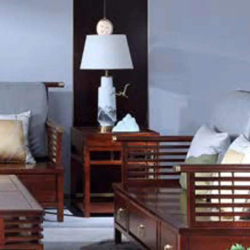 High quality living room chinese sofa chairs set Classic split type chinese solid wooden sofa set