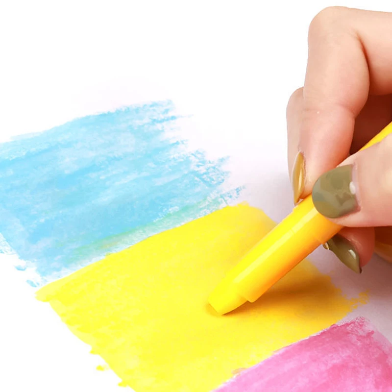 6 Colors Stationery Factory Wholesale Non Toxic Washable Crayons Twistable Crayons