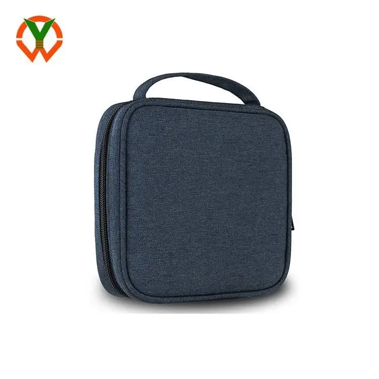 BSCI Factory Customize Logo Size Design CD Case Holder Portable 32 CD/DVD Disc Storage Wallet Organizer Bag for Car