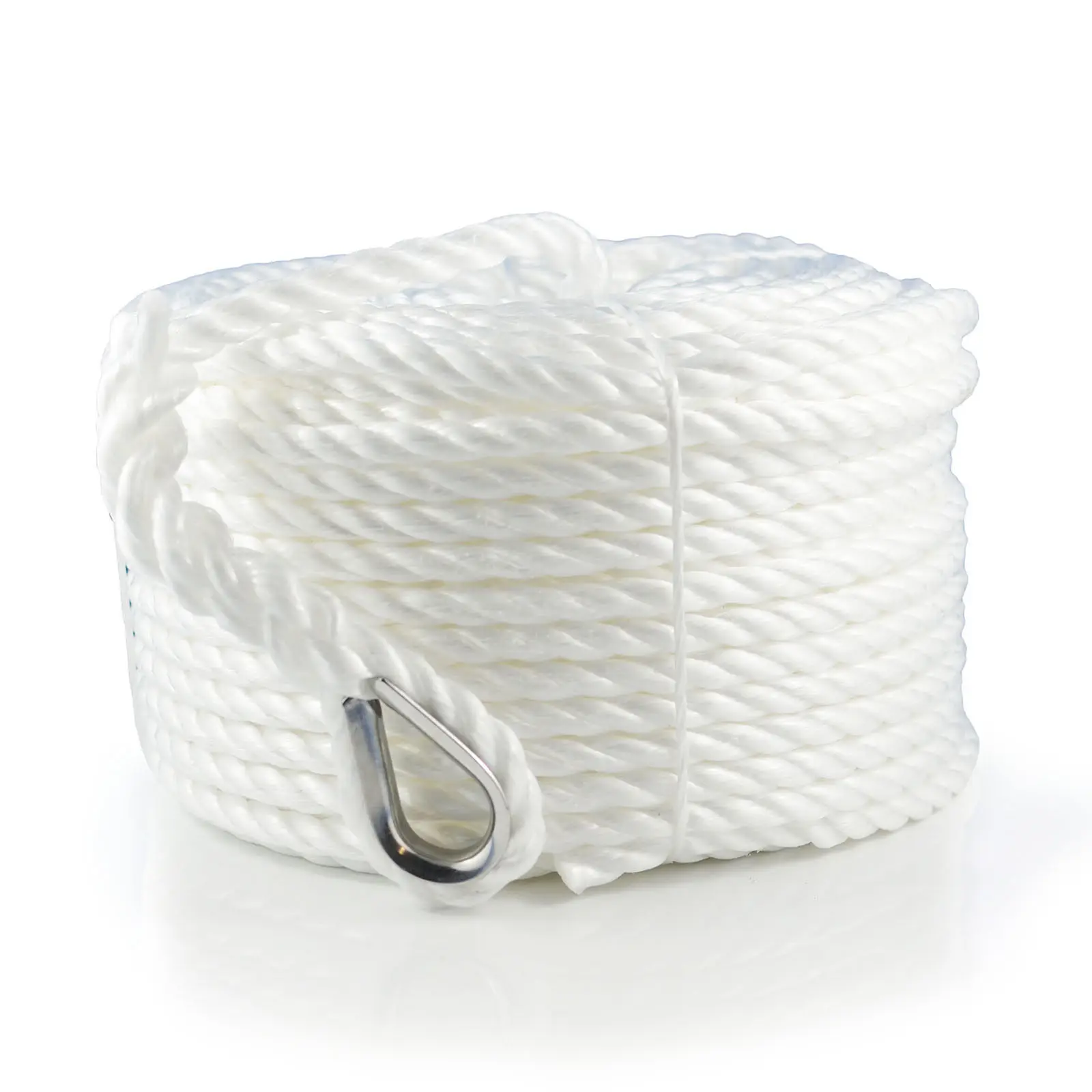 Lightweight PP Mooring Line 3 Strand 30 mm Polypropylene Mooring Rope for Small Ship