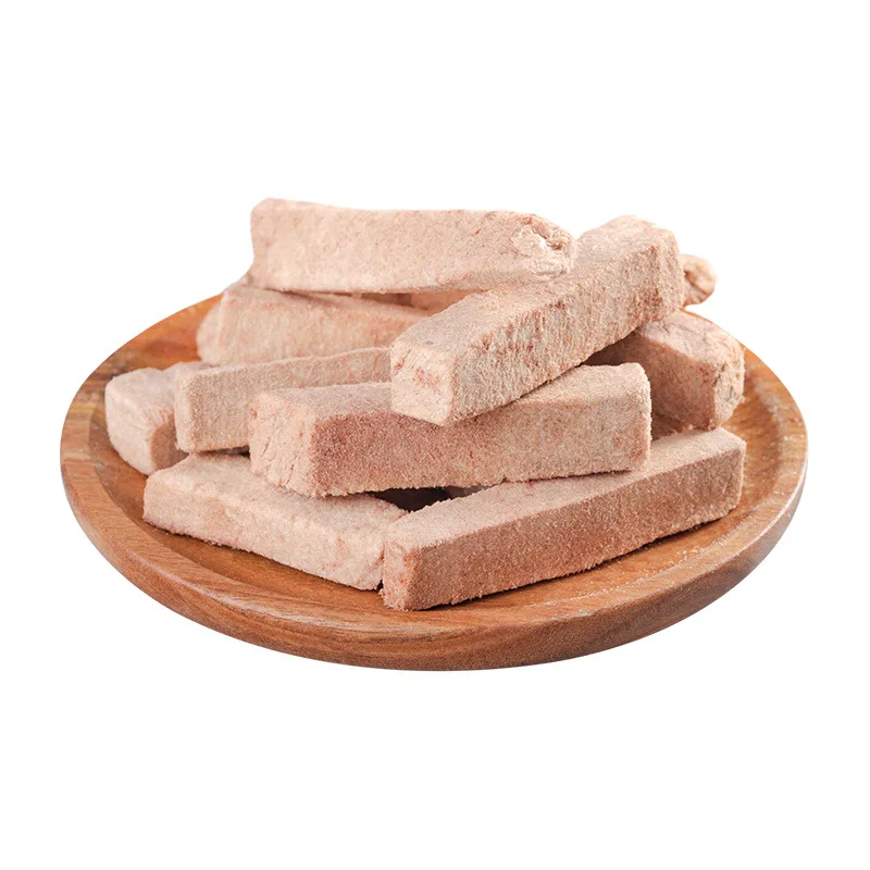 Training reward pork loin cubes snacks pet freeze-dried snacks  for pet  high protein and meat ingredient cat dog treat