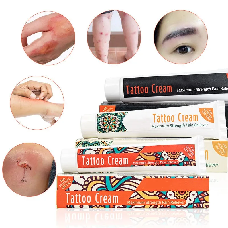 Hot Selling Good Quality Organic Gentle Efficient Numb Cream Relieve Pain Care Tattoo Numbing Cream