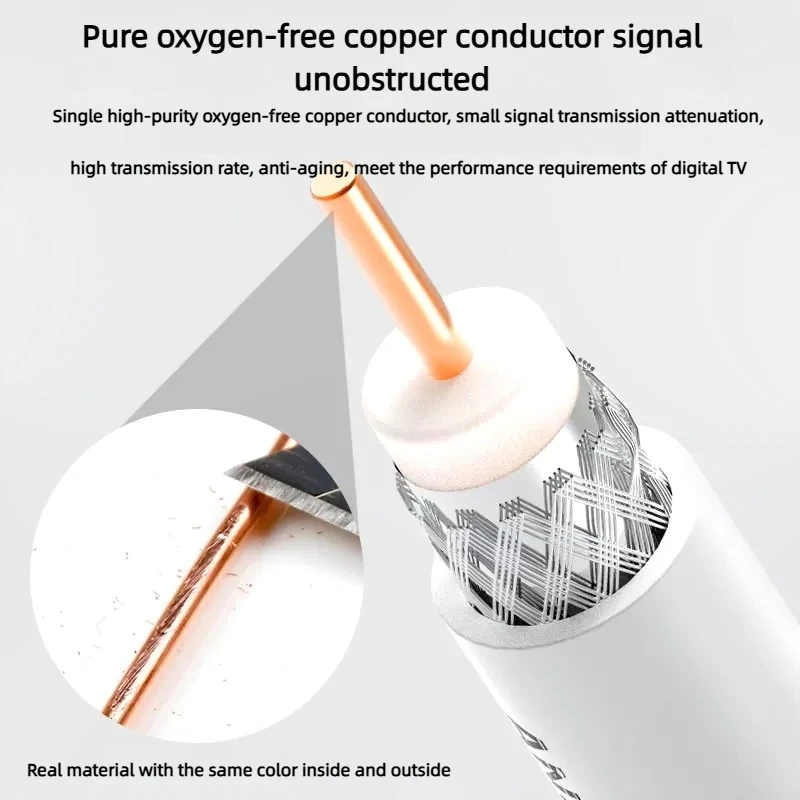 Oem Wholesale Lmr600 Lmr-240 Rg179 Rg8 Rg303 Rg402 Rg141 Rg405 Bc 75 Ohm Flexible Digital Coaxial Cable Satellite/CCTV