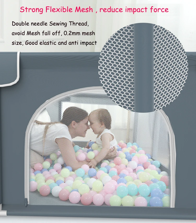 Popular Selling Baby Playpens Double Gates Children Safety Yard Kids Playpen soft play fence