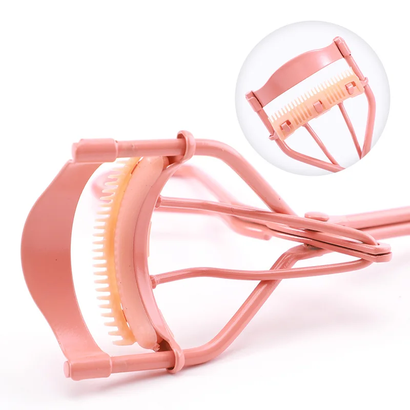 2024 New Colorful Coating Lash Curler Silicone Pad Private Label Makeup Tools  Eyelash Curler with Comb
