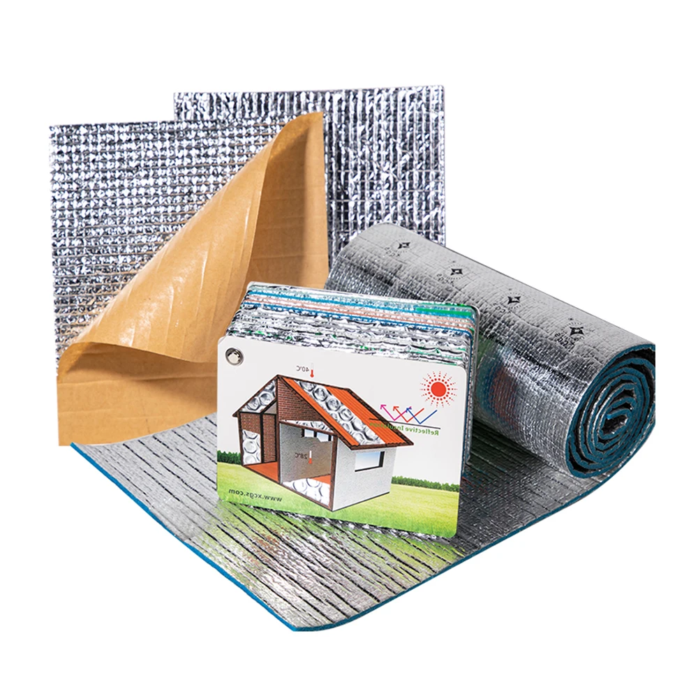 Reflective Foam Core Insulation Shield, Thermal Insulation Shield Vapor Barrier, Waterproof Heat Radiant Barrier Insulation
