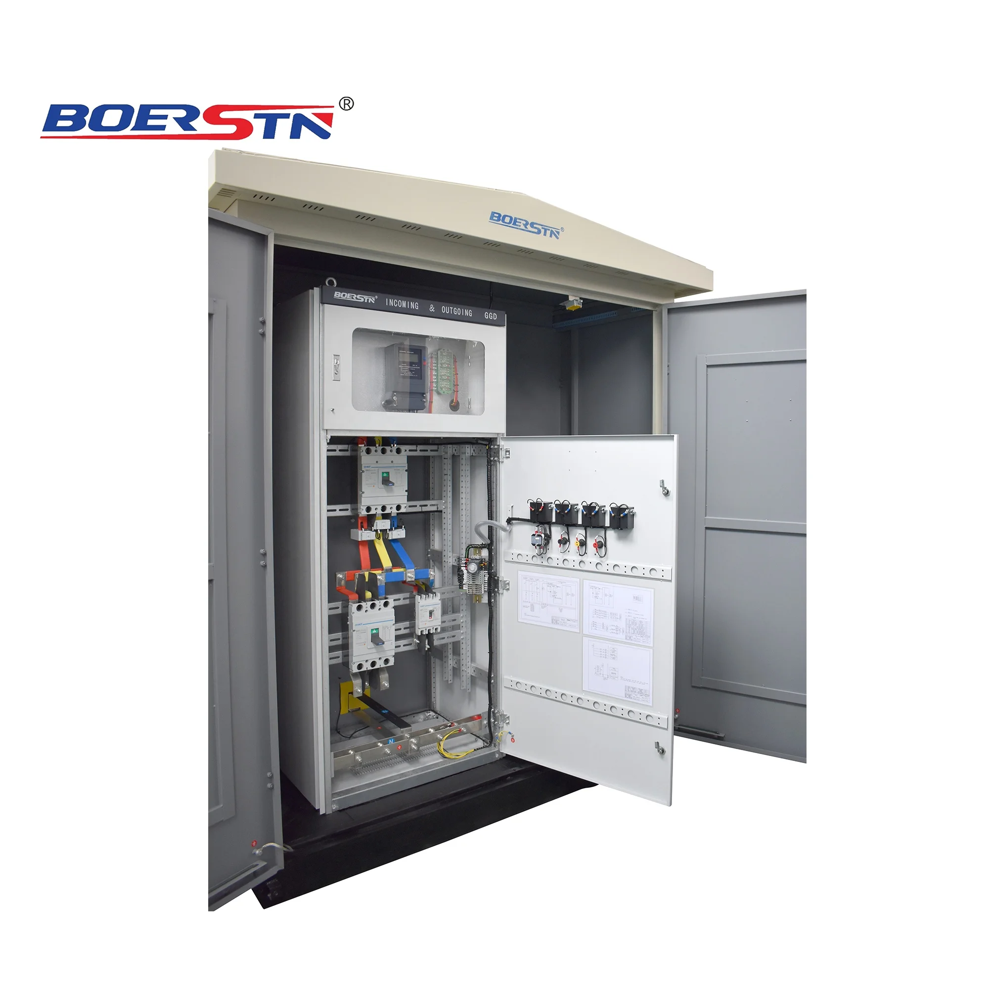 Three Phase Electrical Prefabricated Distribution Transformer Cubicle Sub Station