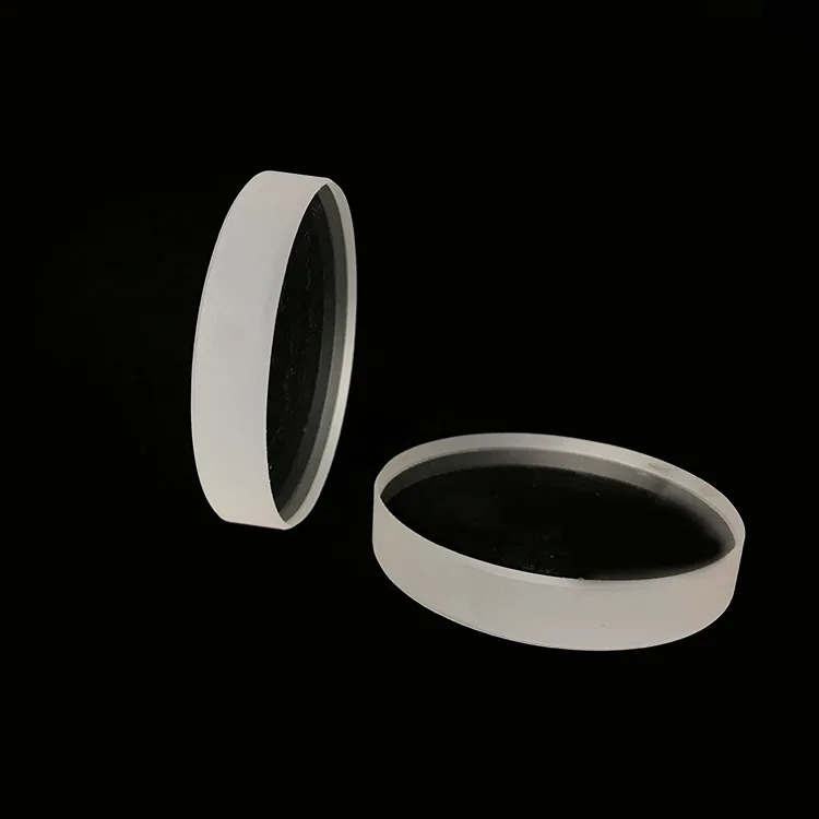 Quartz round tempered glass plate transparent borosilicate observation mirror