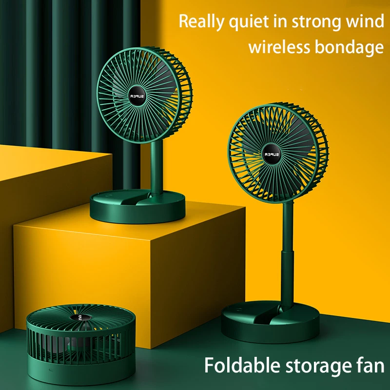 Portable Usb Outdoor Standing Table Fan Rechargeable Desktop Air Cooler Fan