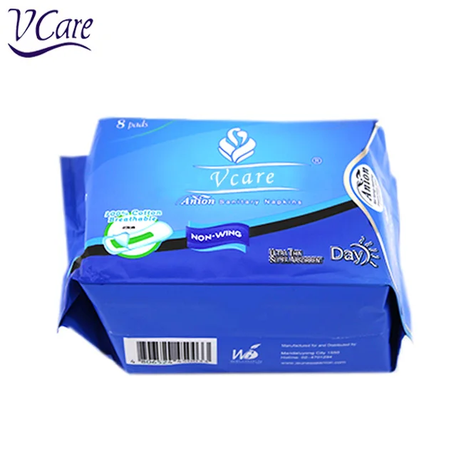 Оптовая продажа женской гигиены Продукты леди уход анион гигиенические прокладки ремень хлопок