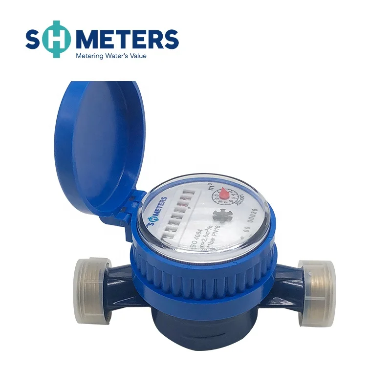 ISO4064 Class B R80 1/2 inch size domestic single jet water meter