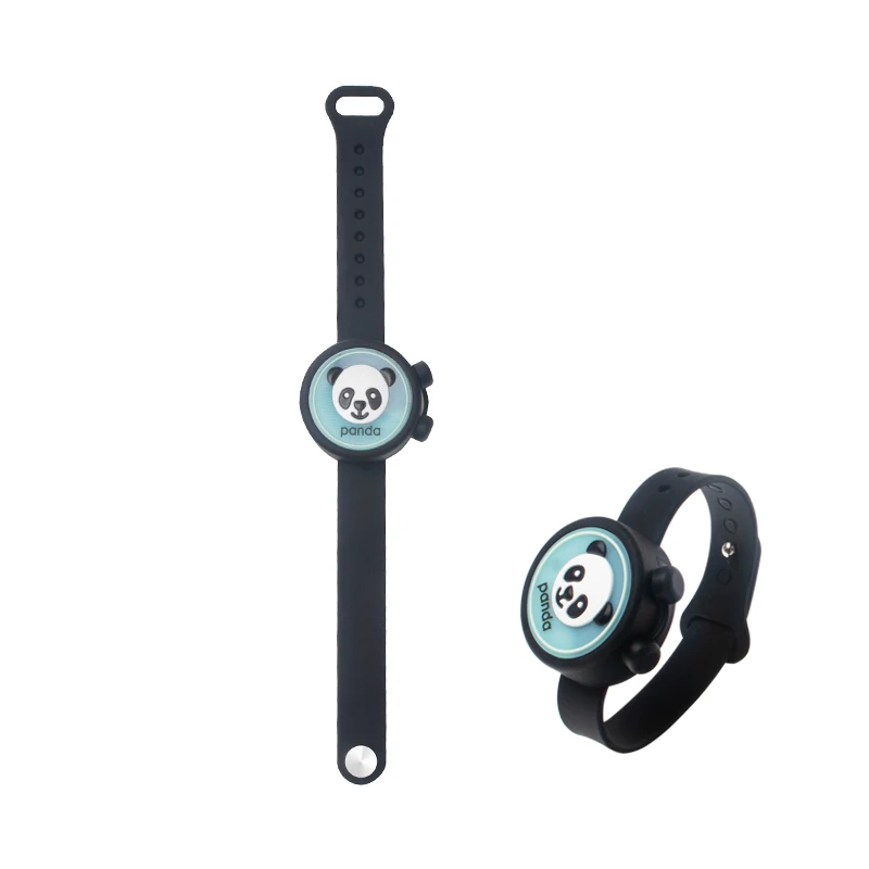 
2020 Amazon Hot Sale Anti-Bacterial Silicone Automatic Adjustable Hand Sanitizer Dispenser Bracelet Wristband Watch 