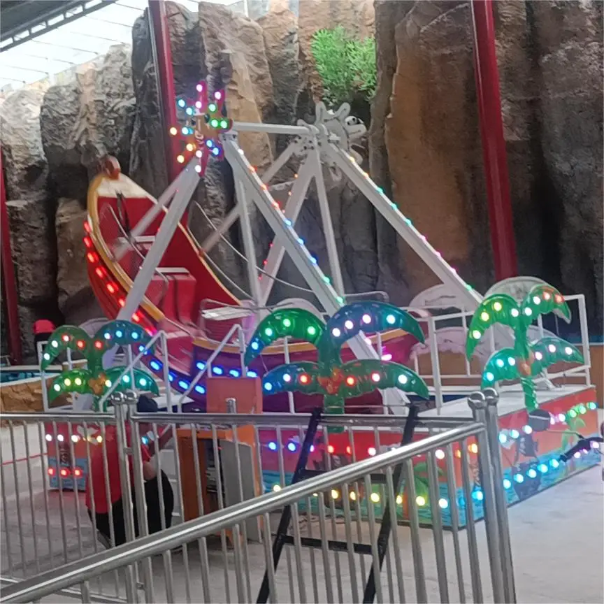 China factory low price amusement park facilities Attractive Carnival Ride  Trailer Pirate boat Pirates Revenge ride
