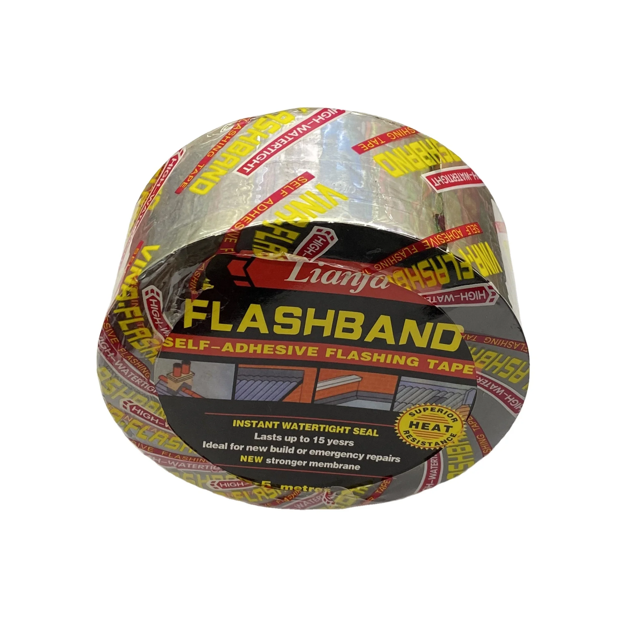 Хорошая адгезионная водонепроницаемая лента алюминиевая и Асфальтовая Резиновая самоклеящаяся мигающая профессиональная фабрика